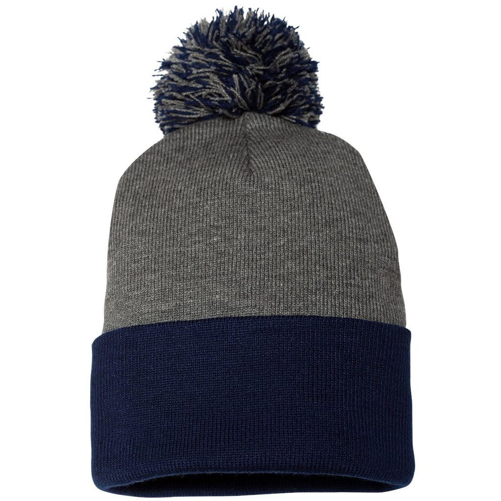Dark Heather Grey/ Navy